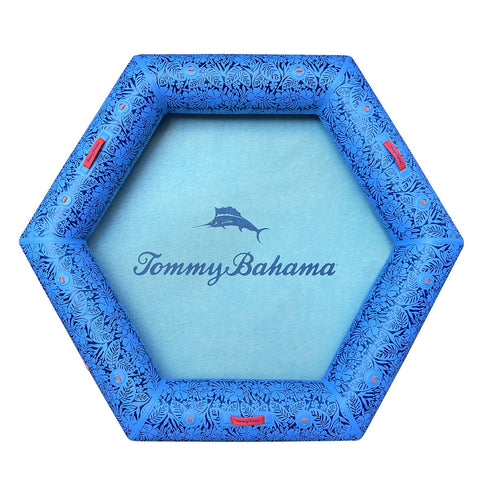Tommy Bahama Inflatable Water Hammock 2.44M for 4 Adults, Palm Indigo - SuperSaverAU - view 2