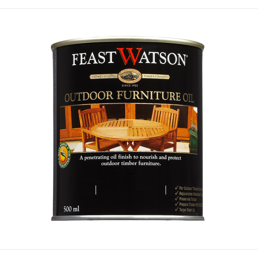 Feast Watson Outdoor Furniture Oil Teak 500ml Oil Based UV Resistant - SuperSaverAU - view 1