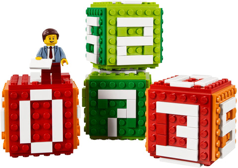 LEGO 40172 Brick Calendar - Buildable Desk Calendar with Minifigure - SuperSaverAU - view 2
