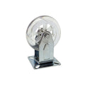 Easyroll 75mm Transparent Fixed Plate Castor Polyurethane 70kg Capacity - SuperSaverAU - view 1