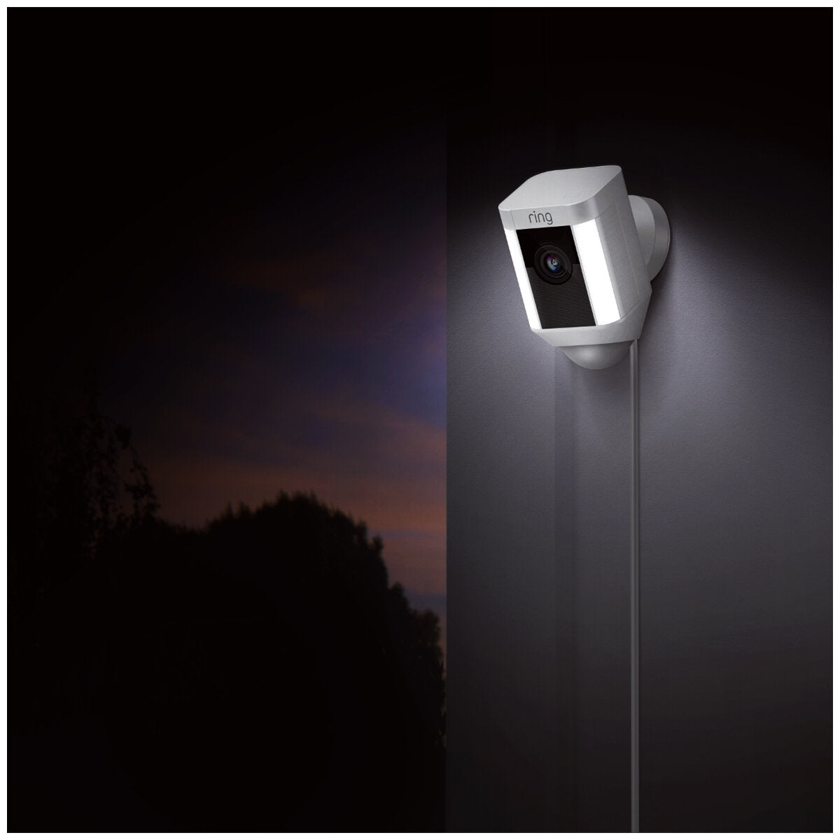 Ring Spotlight Cam Wired Security Camera - 1080p HD, Customisable Motion Zones, White - SuperSaverAU - view 3
