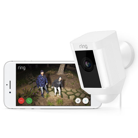 Ring Spotlight Cam Wired Security Camera - 1080p HD, Customisable Motion Zones, White - SuperSaverAU - view 2