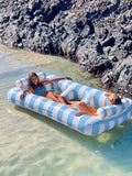 Coconut Grove Luxe Twin Hammock Float Blue, 2200mm, PVC, 160kg Max Weight, Cup Holders - SuperSaverAU - view 1