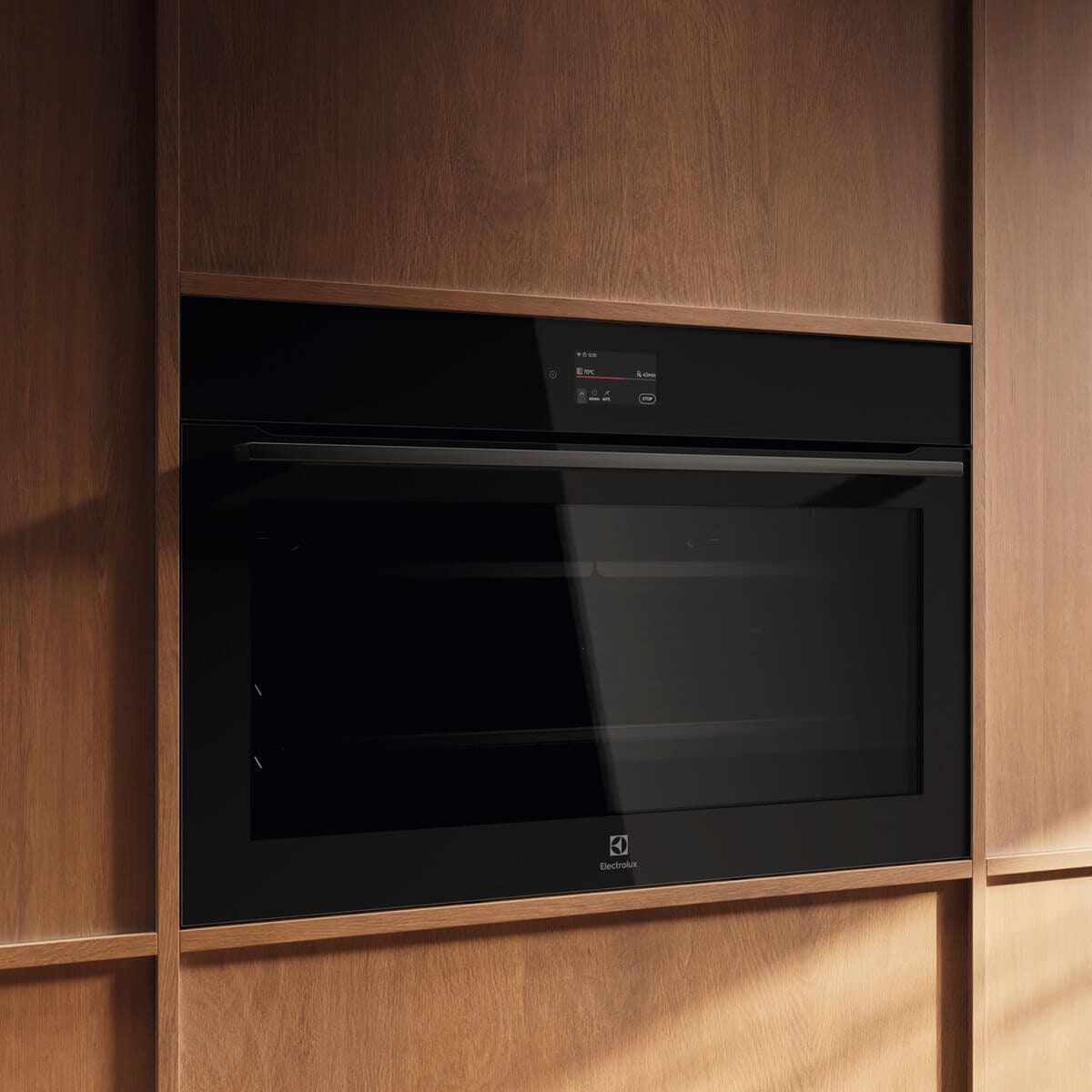 Electrolux 90cm Pyrolytic Built-In Oven - 116L Dark Stainless Steel - AirFryPlus with Steam - EVEP9816BF