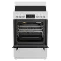 Beko 60cm Electric Freestanding Oven - White, Ceramic Cooktop, AirFry, SteamShine - BFCB60VMW