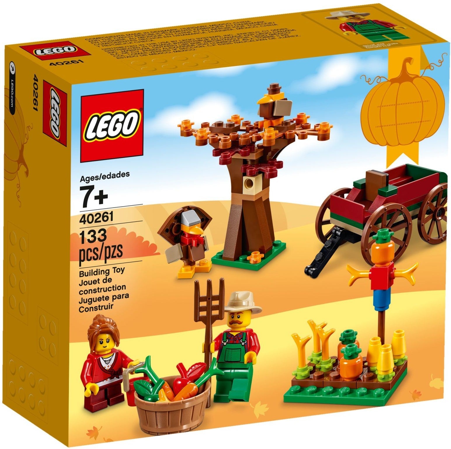LEGO 40261 Thanksgiving Harvest Set with Minifigures & Turkey - SuperSaverAU - view 1