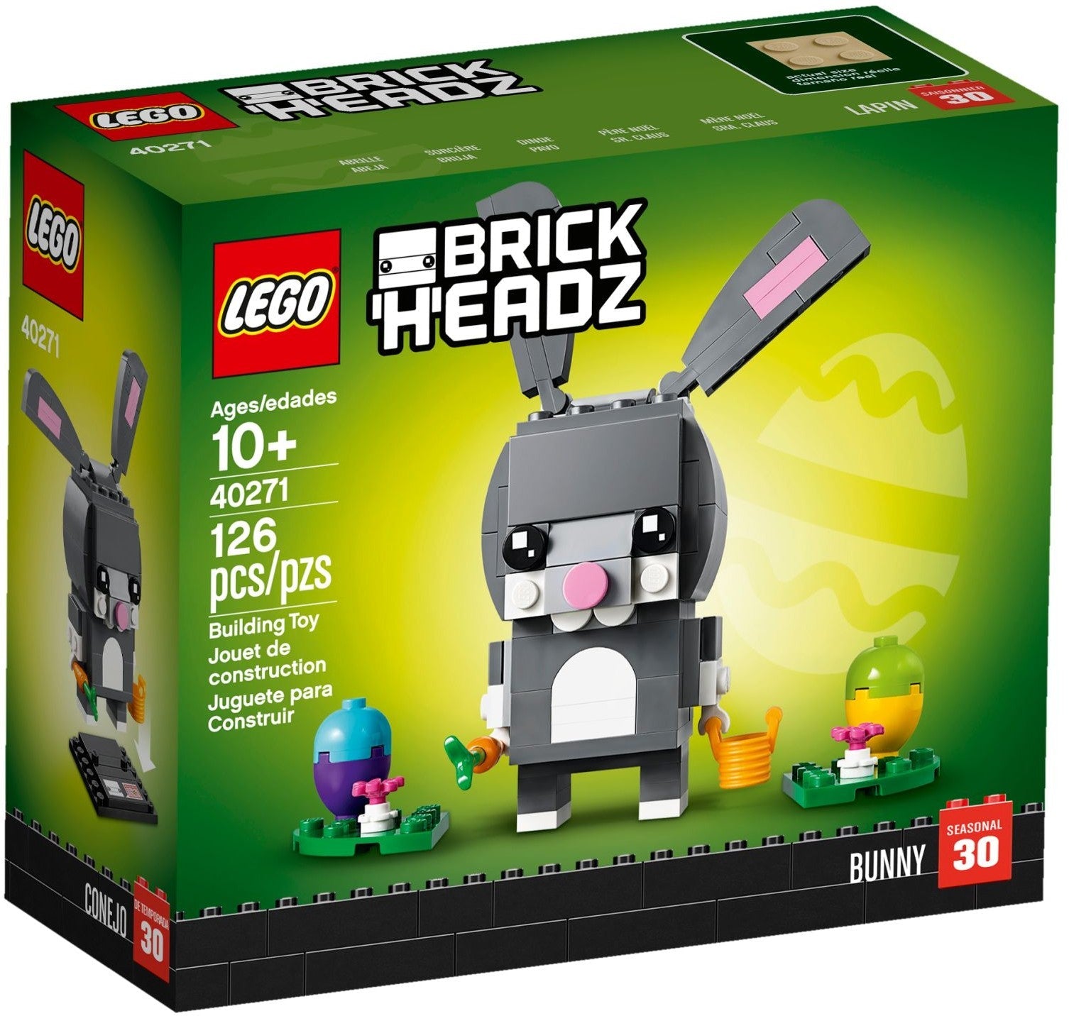 LEGO 40271 Easter Bunny BrickHeadz Building Kit - SuperSaverAU - view 1