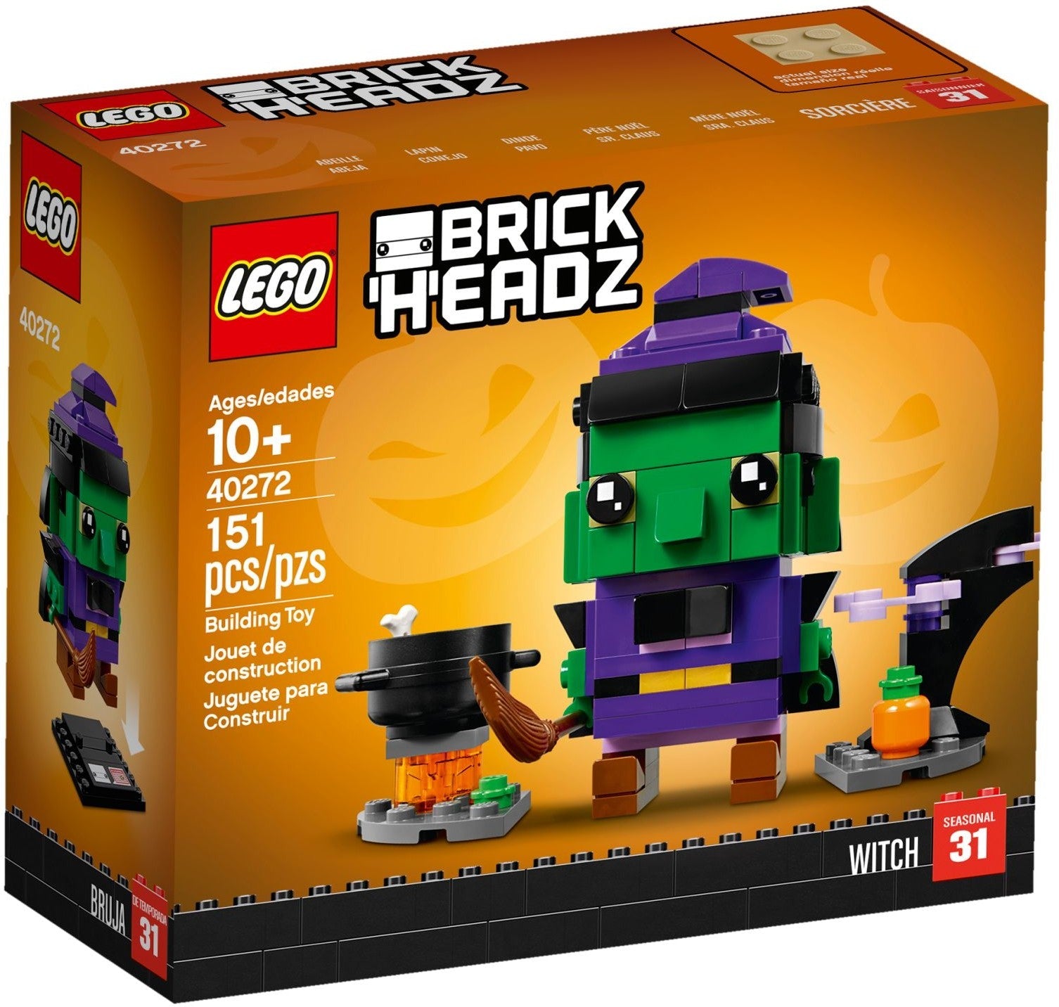 LEGO 40272 Halloween Witch BrickHeadz Set - SuperSaverAU - view 1