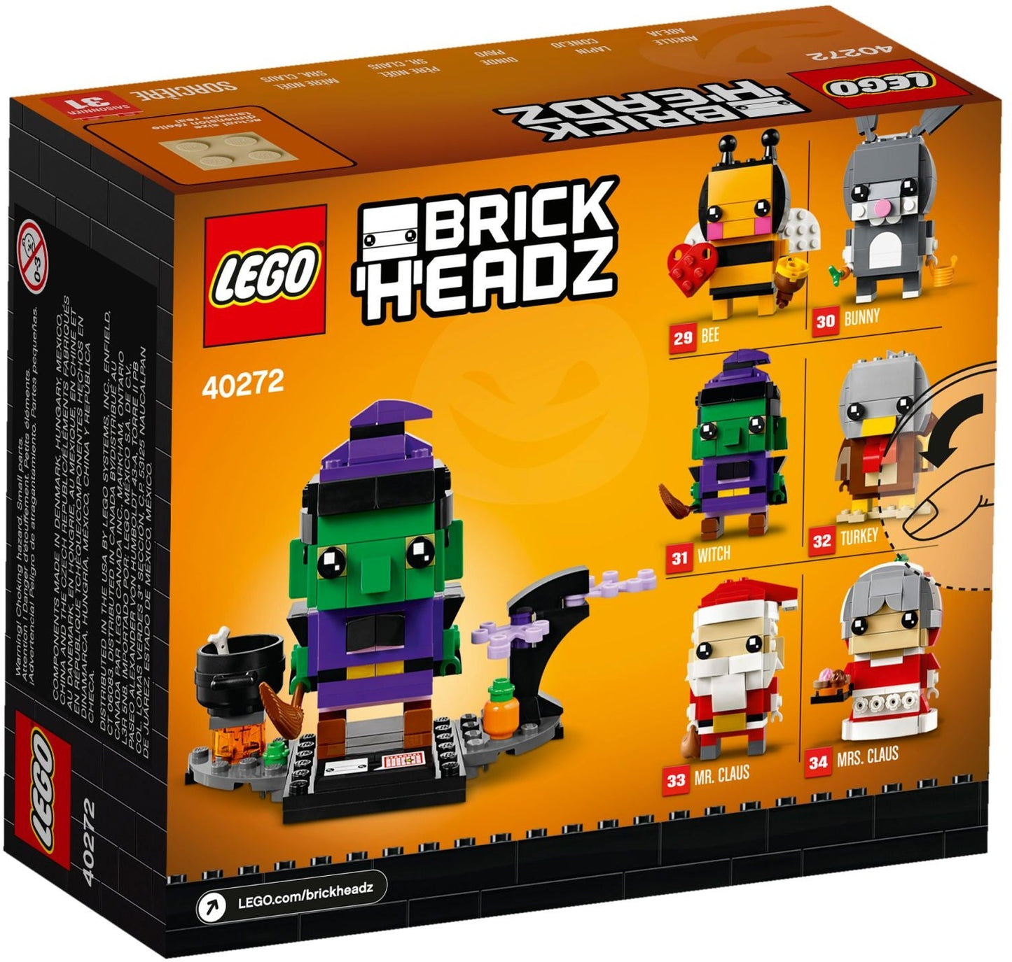 LEGO 40272 Halloween Witch BrickHeadz Set