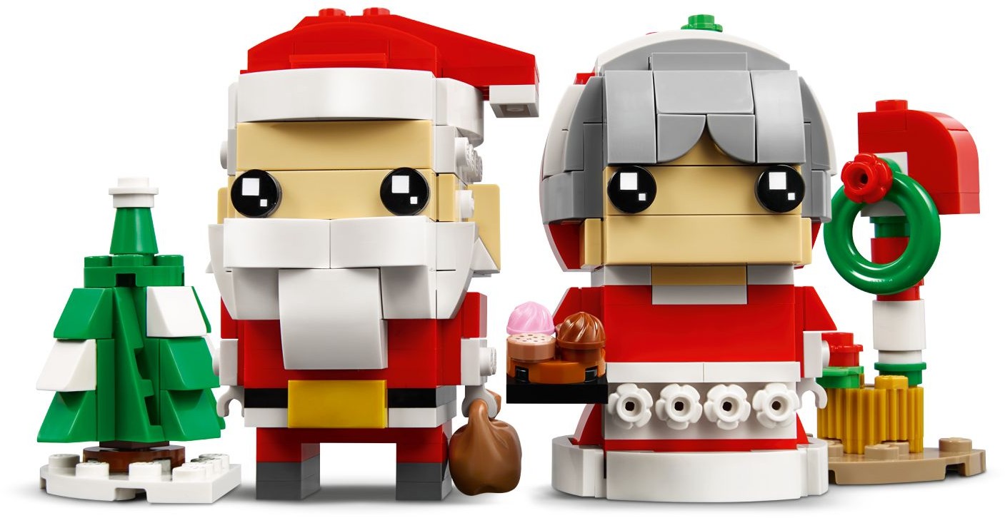 LEGO 40274 Mr. & Mrs. Claus BrickHeadz Christmas Set - SuperSaverAU - view 3