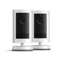 Ring Outdoor Camera Plus 2K Battery White 2 Pack And Dual Battery Charging Station And Quick Release Battery Pack B0FH4HVMPC