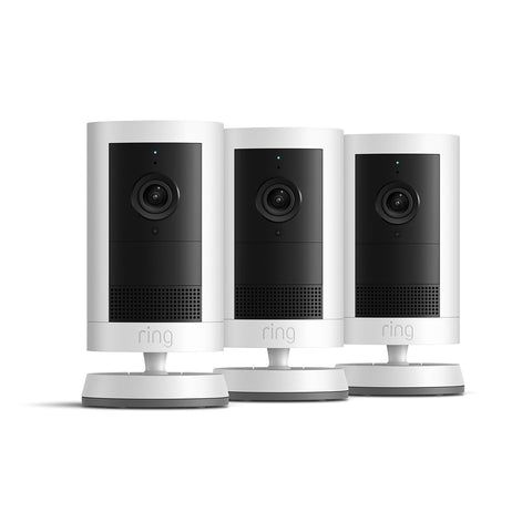 Ring Outdoor Camera Plus 2K Battery 3 Pack And Spotlight Camera Pro 2K Battery (White) B0FH4GFDQP