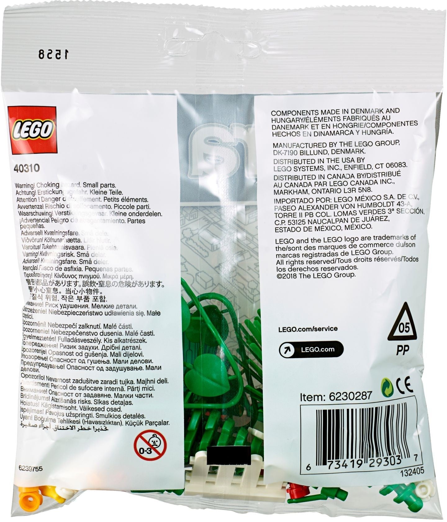 LEGO 40310 Botanical Accessories - Plants, Trees & Flowers - SuperSaverAU - view 2