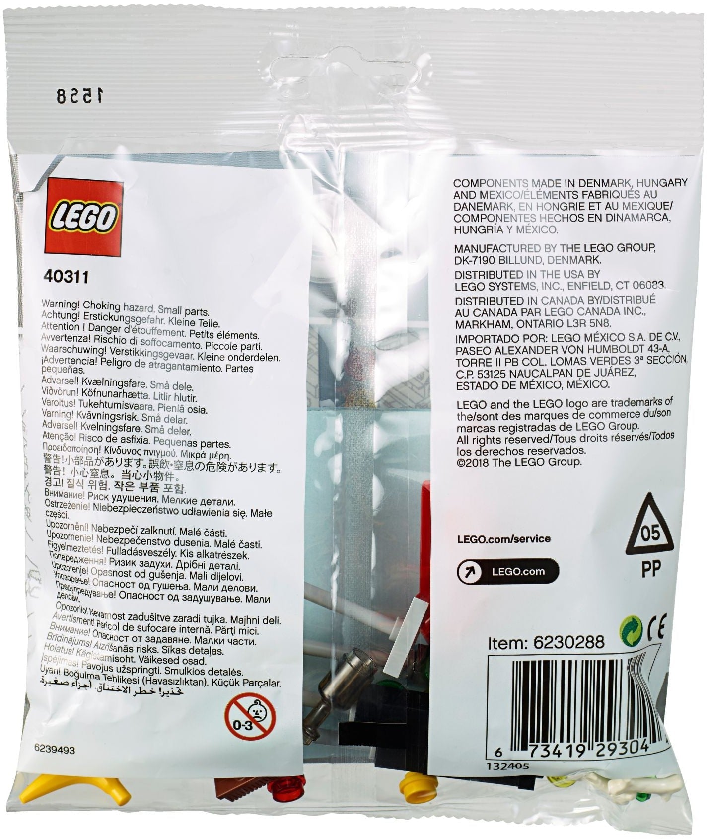 LEGO 40311 Traffic Lights, Wheelbarrow & Trash Can Accessories - SuperSaverAU - view 2
