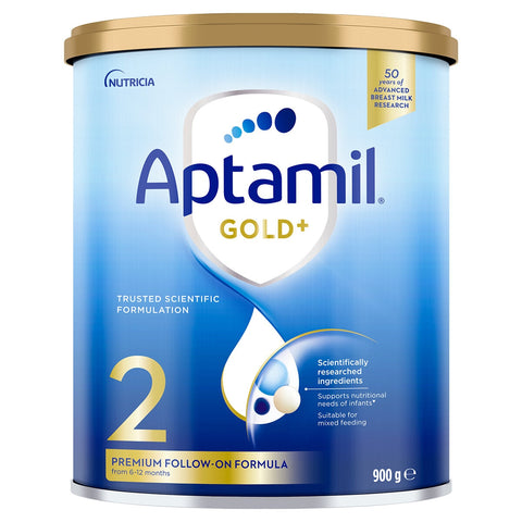 Aptamil Gold+ Stage 2 Infant Formula 6-12 Months 3 x 900g