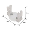 Everhang 30mm Clear PVC Magnetic Light Clips, 100 Pack