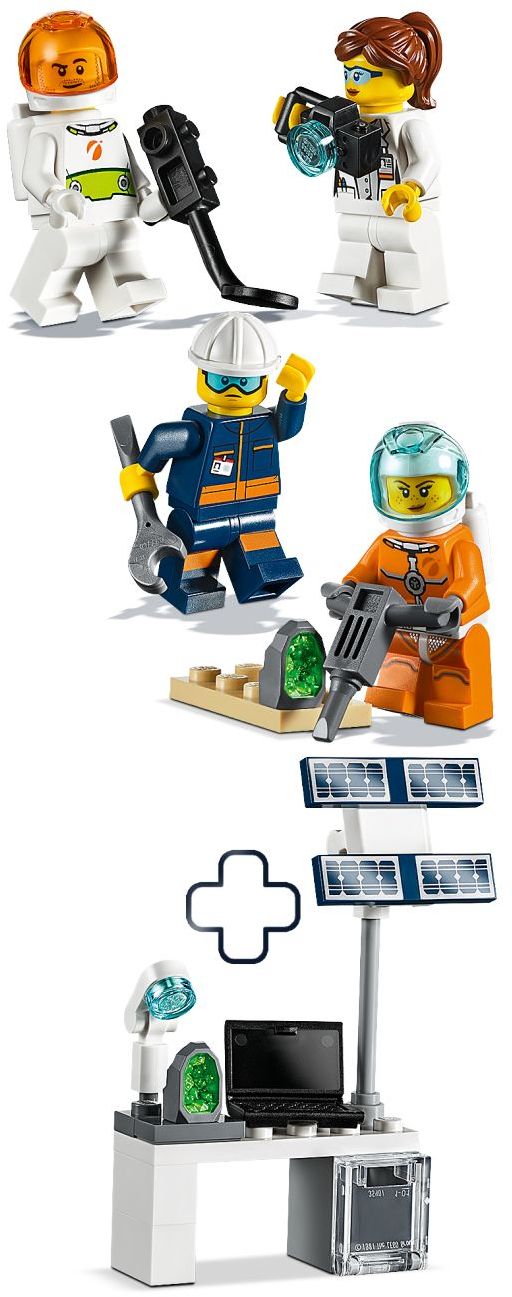LEGO 40345 Mars Exploration Minifigures & Space Lab - SuperSaverAU - view 1