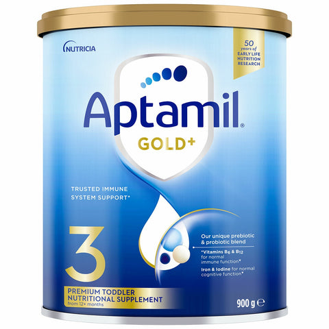 Aptamil Gold+ Stage 3 Toddler Formula 1 Year+ 3 x 900g