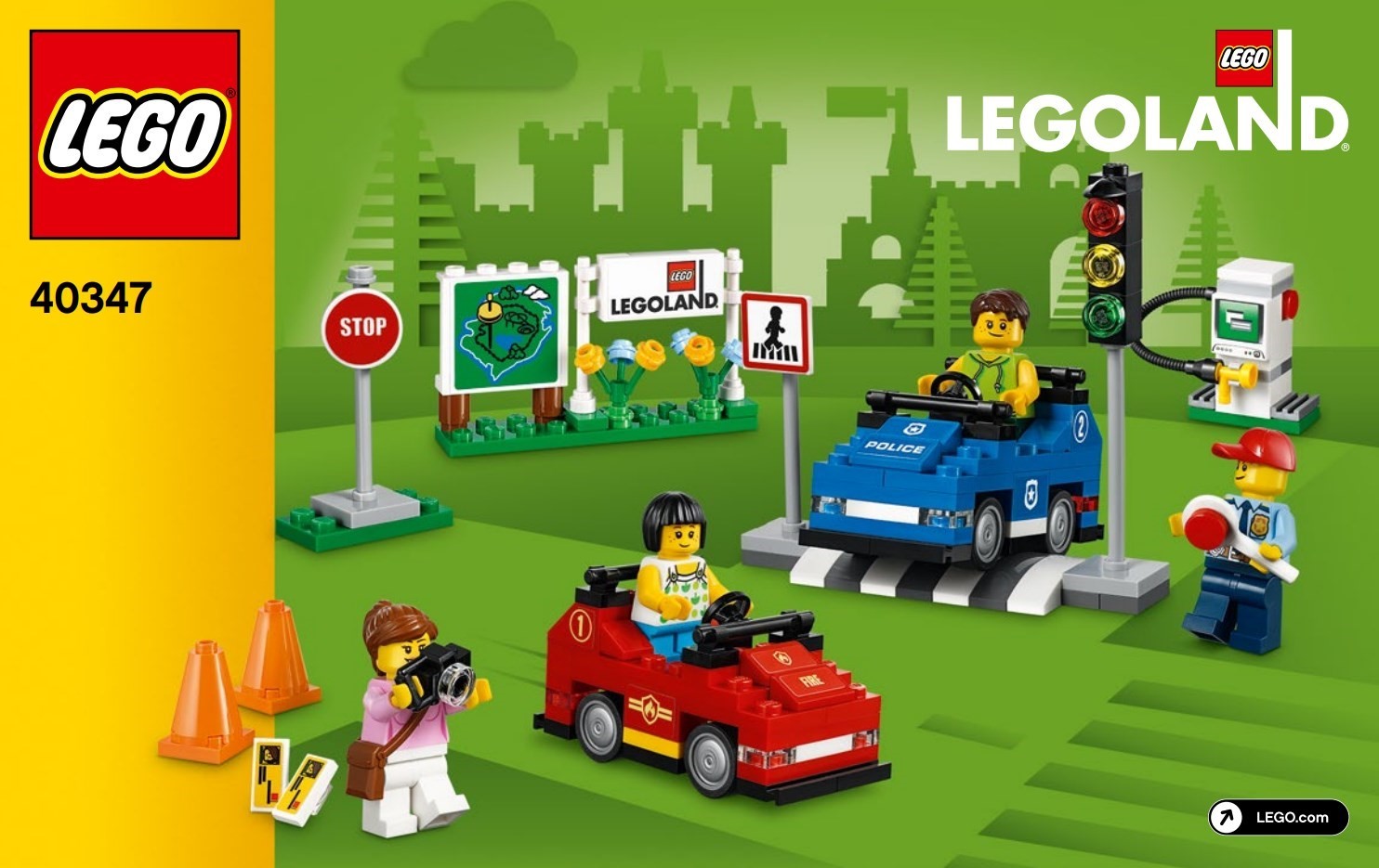 LEGO 40347 LEGOLAND Driving School Playset with Minifigures - SuperSaverAU - view 1