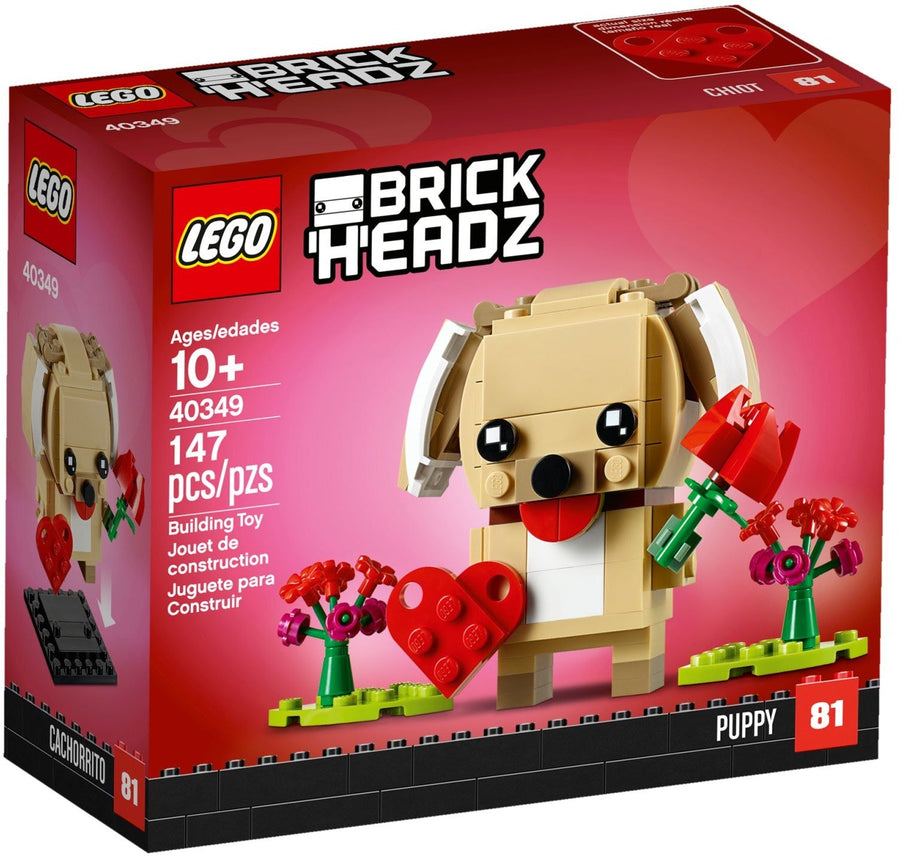 LEGO 40349 Valentine's Puppy BrickHeadz Set - SuperSaverAU - view 1