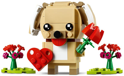 LEGO 40349 Valentine's Puppy BrickHeadz Set