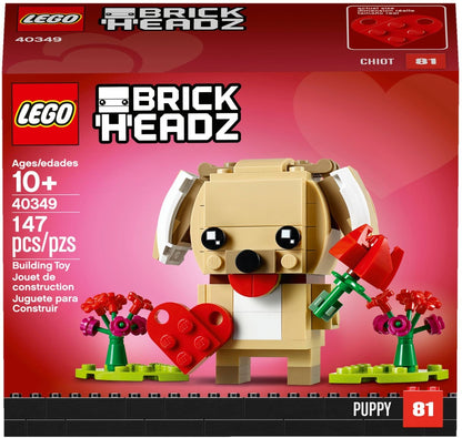 LEGO 40349 Valentine's Puppy BrickHeadz Set