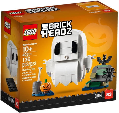 LEGO 40351 BrickHeadz Halloween Ghost with Tombstone & Pumpkin - SuperSaverAU - view 1