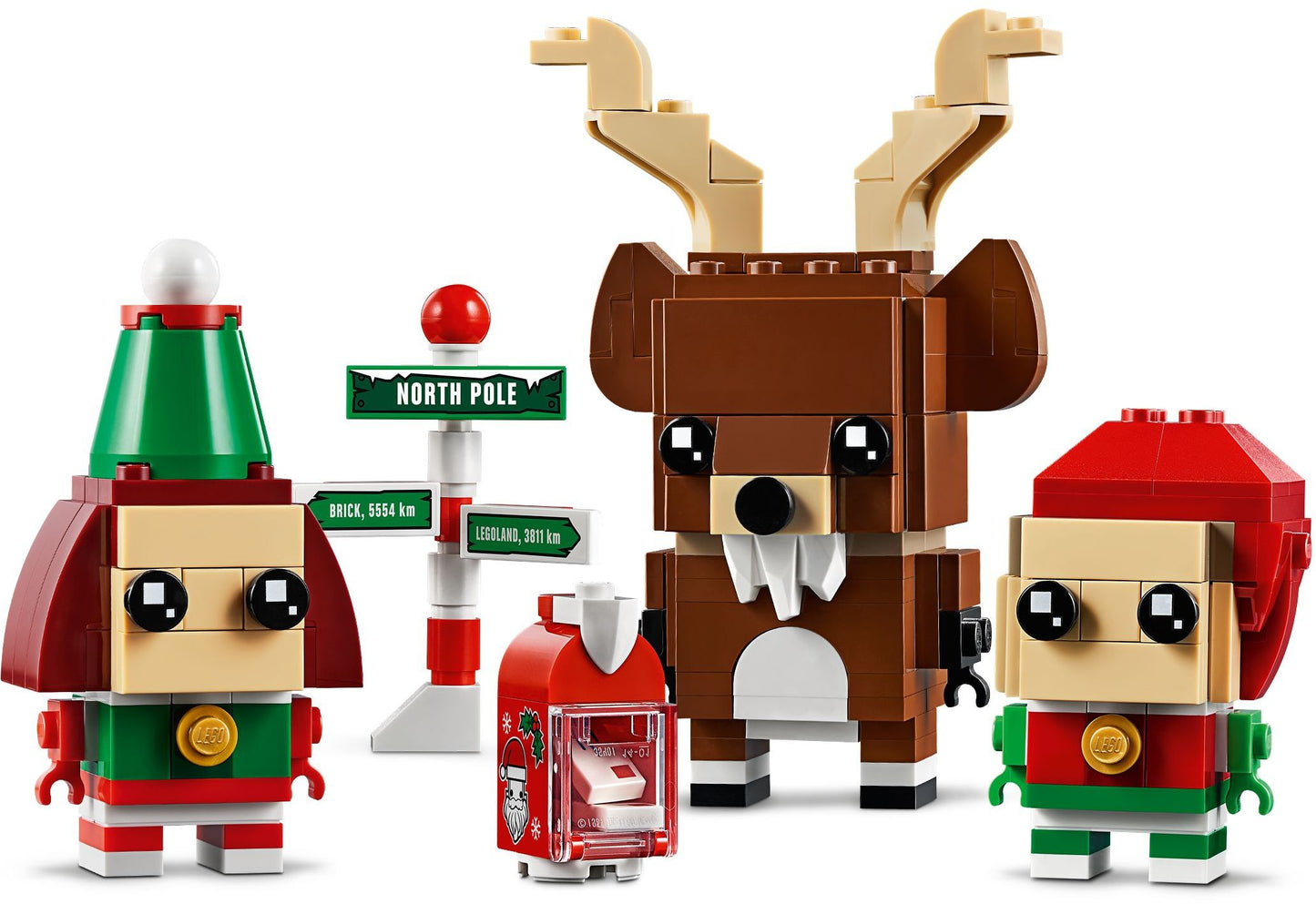 LEGO 40353 BrickHeadz Reindeer, Elf & Elfie Holiday Set