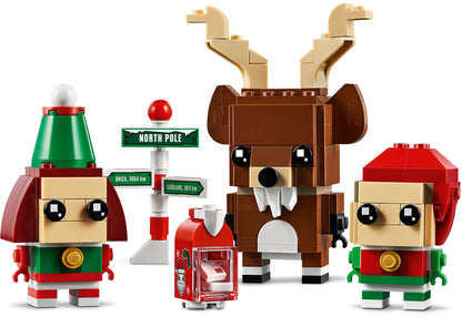 LEGO 40353 BrickHeadz Reindeer, Elf & Elfie Holiday Set