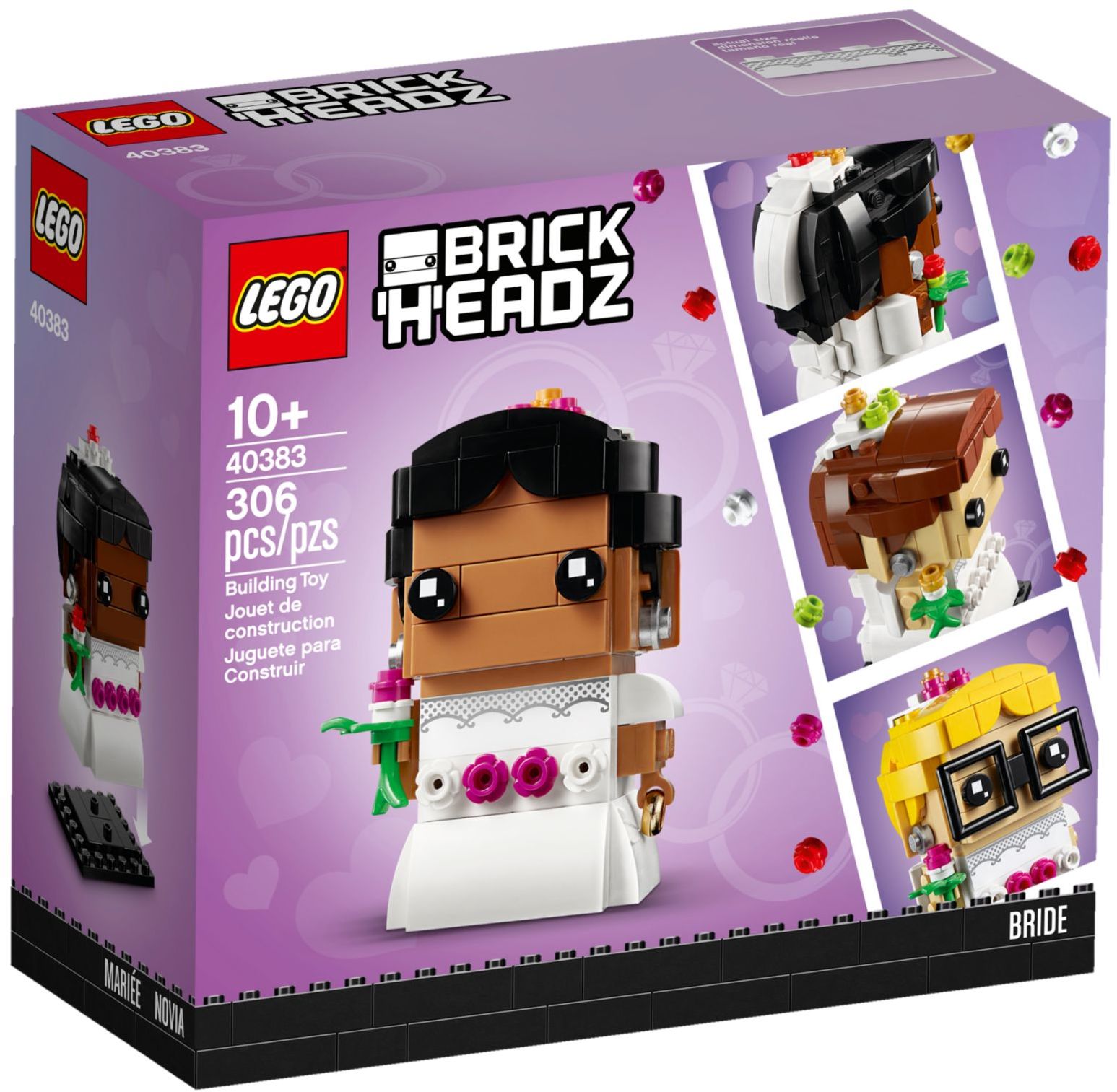 LEGO 40383 BrickHeadz Wedding Bride - Customizable & Fun - SuperSaverAU - view 1