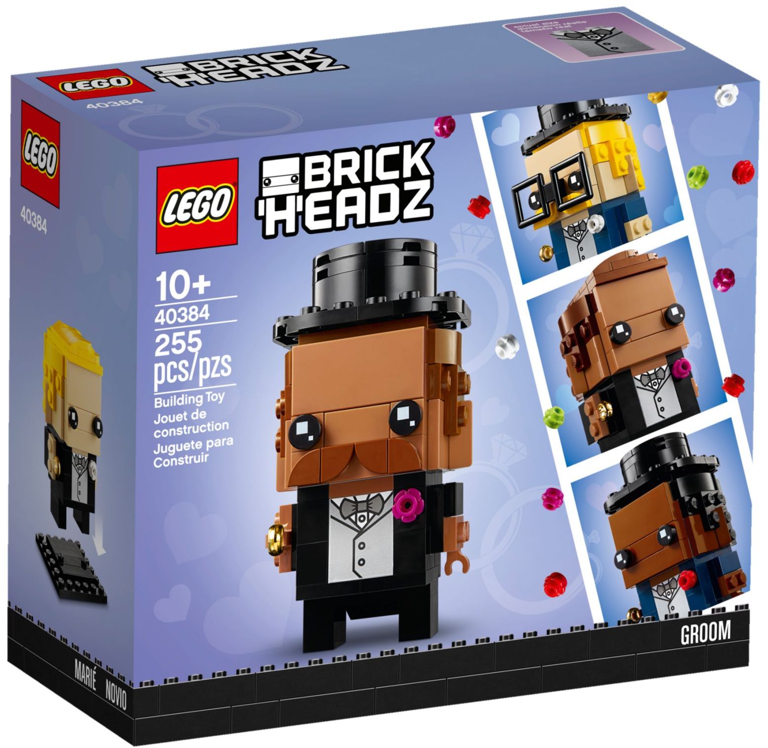 LEGO 40384 BrickHeadz Wedding Groom - Customizable Gift - SuperSaverAU - view 1