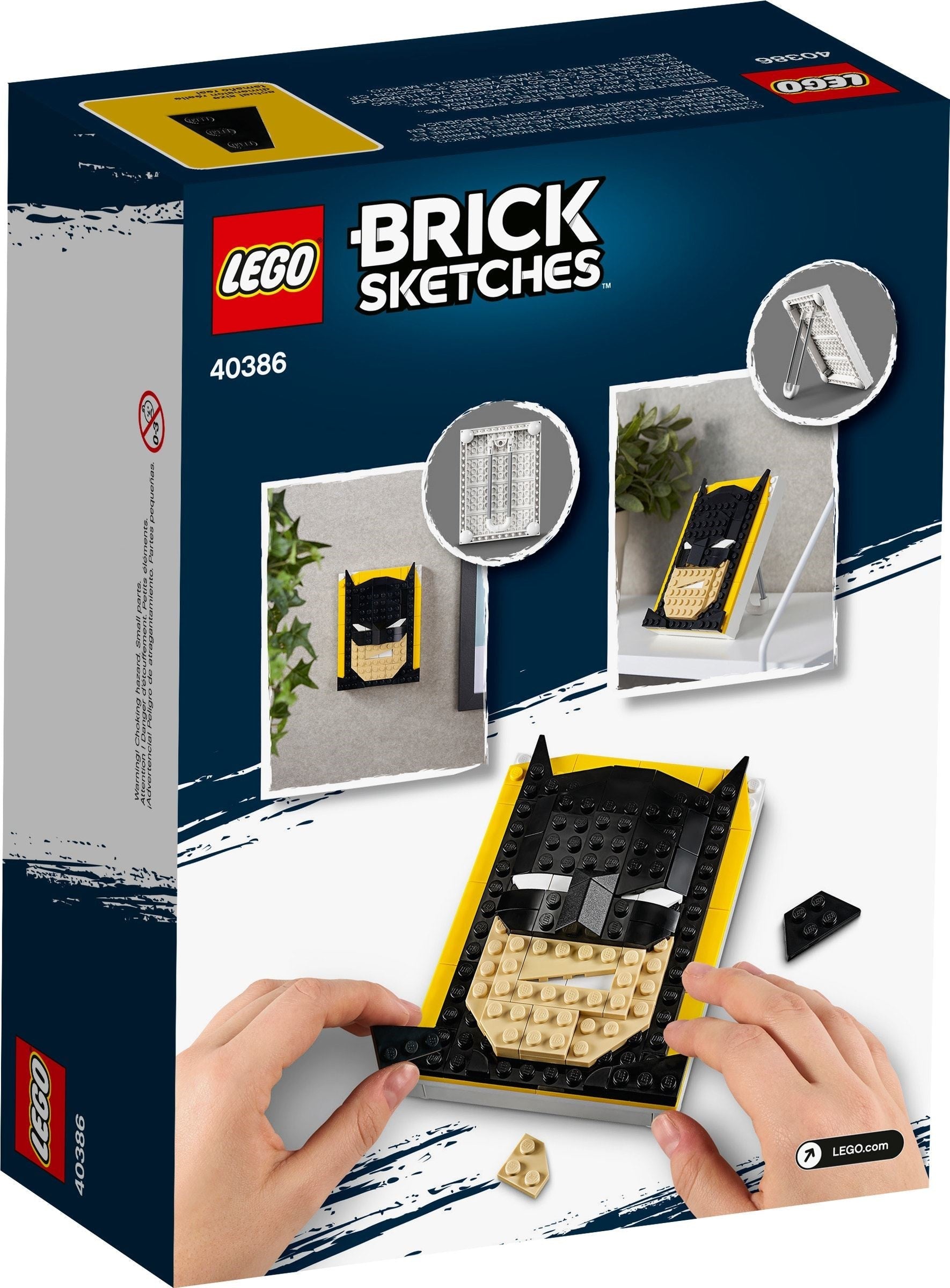 LEGO 40386 Batman Brick Sketches Portrait - SuperSaverAU - view 4