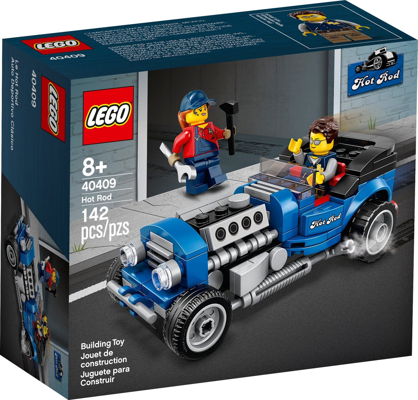 LEGO 40409 Blue Fury Hot Rod - Mini Replica with Minifigures