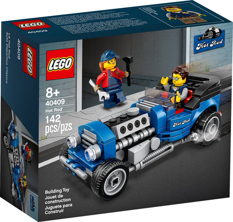 LEGO 40409 Blue Fury Hot Rod - Mini Replica with Minifigures - SuperSaverAU - view 1