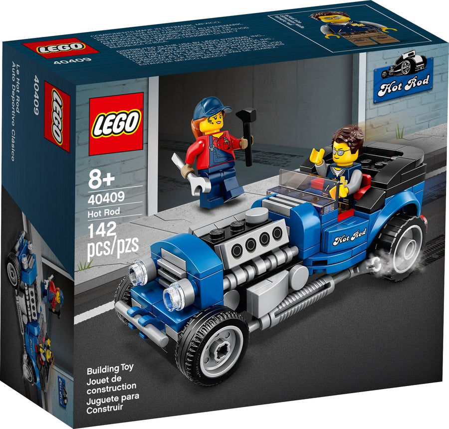 LEGO 40409 Blue Fury Hot Rod - Mini Replica with Minifigures - SuperSaverAU - view 1