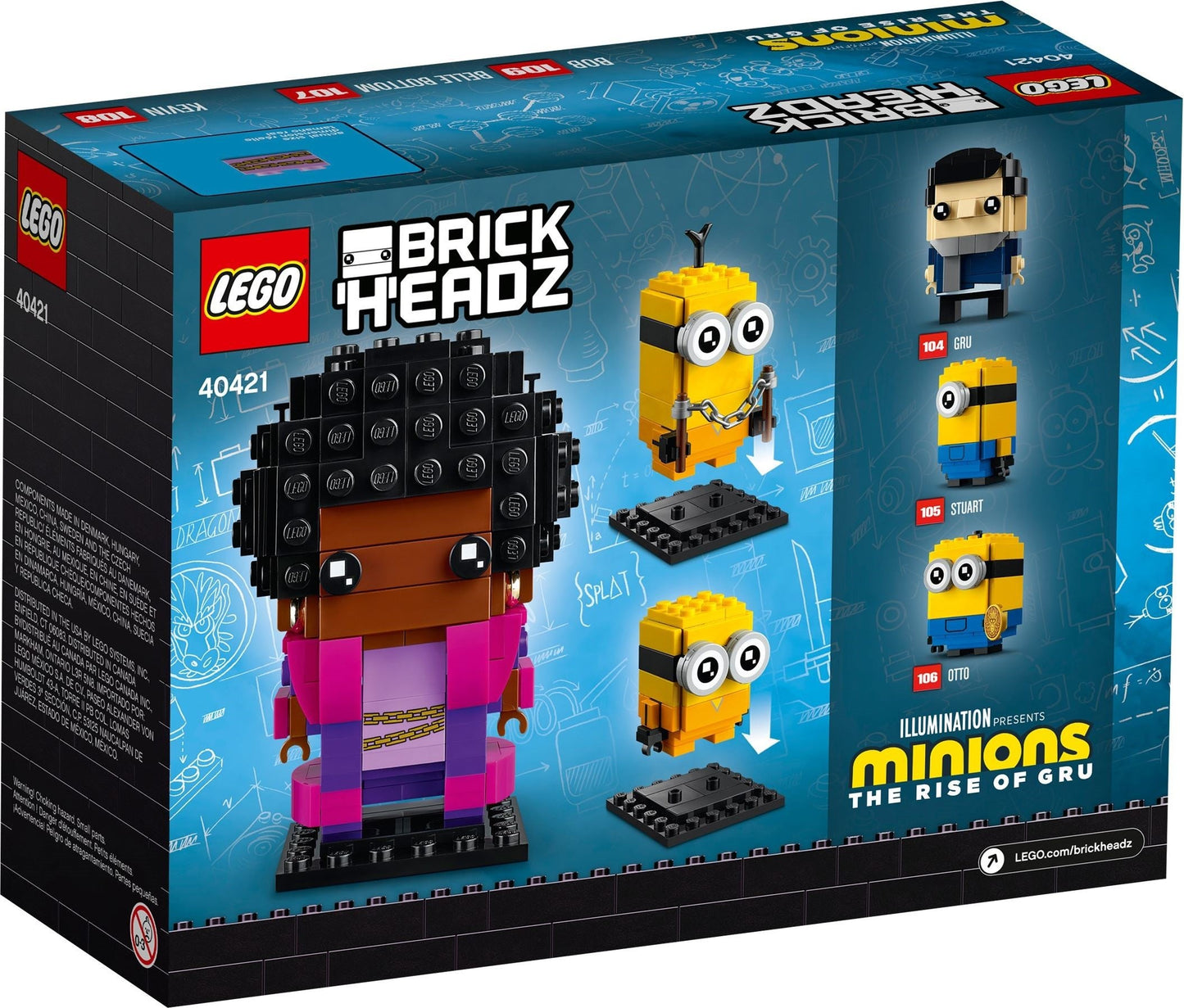 LEGO Brickheadz 40421 Minions Belle Bottom, Kevin and Bob- Auzzi Store