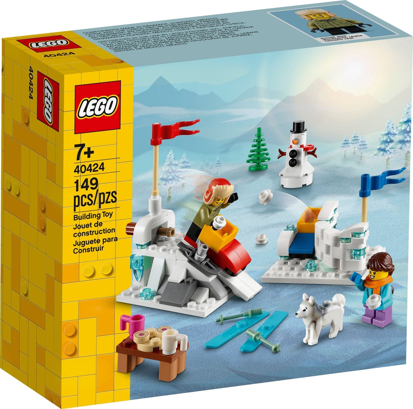 LEGO 40424 Winter Snowball Fight Playset with Minifigures