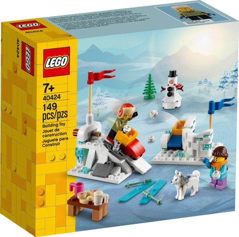 LEGO 40424 Winter Snowball Fight Playset with Minifigures - SuperSaverAU - view 1
