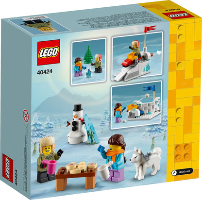 LEGO 40424 Winter Snowball Fight Playset with Minifigures