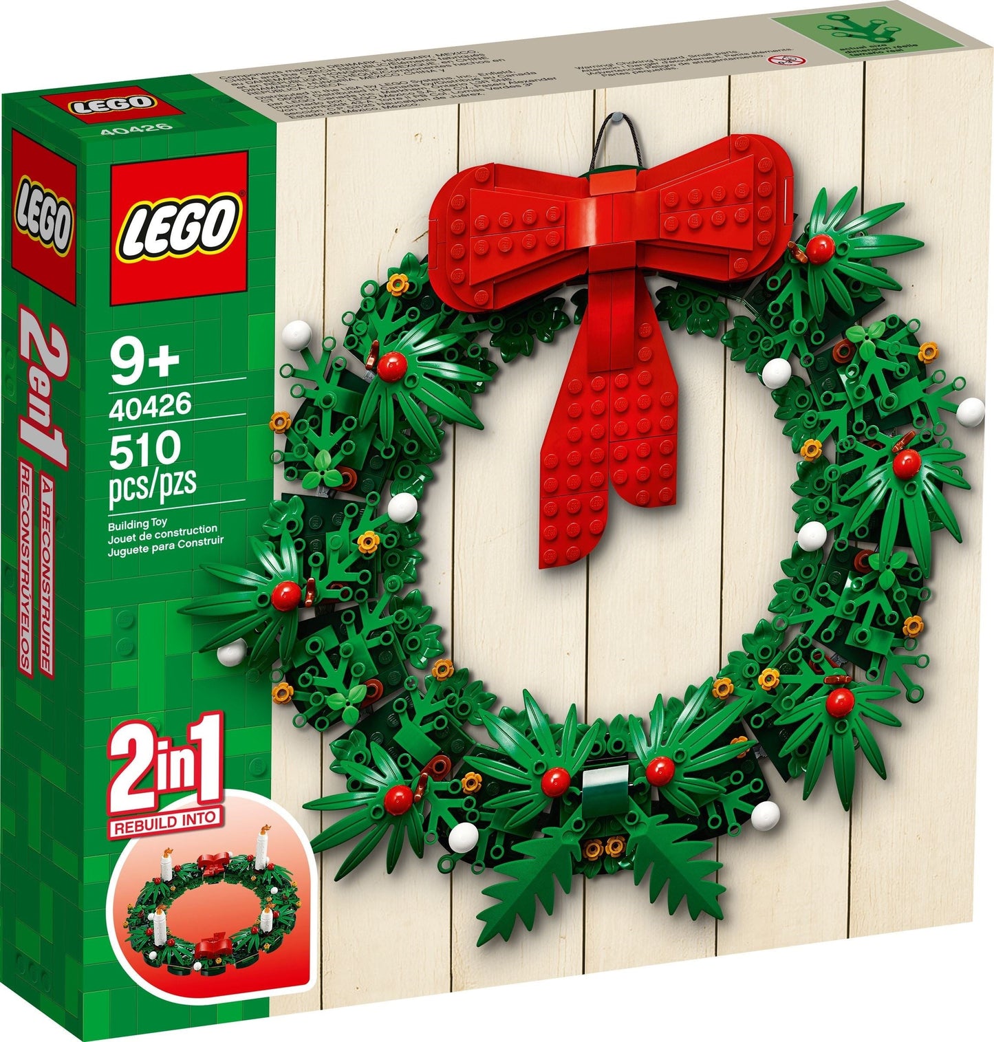 Lego 40426 Christmas Wreath 2 in 1 - Auzzi Store