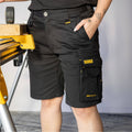 DeWALT Bennington PROStretch Work Shorts - Black, Size 36, 97% Cotton Stretch