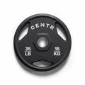 Centr 136kg Rubber Olympic Weight Set With Bar