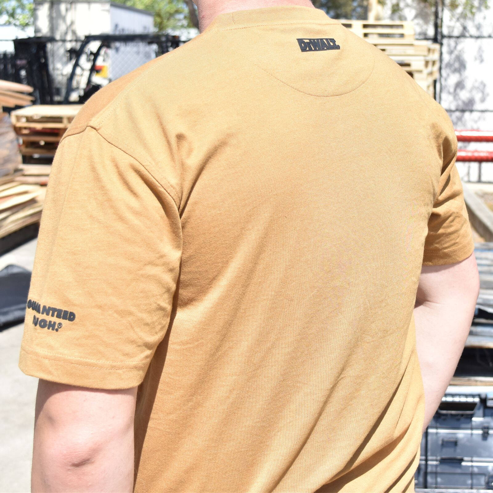 DeWALT Typhoon Crew Neck Work T-Shirt - Clay, Size S, Cotton/Polyester