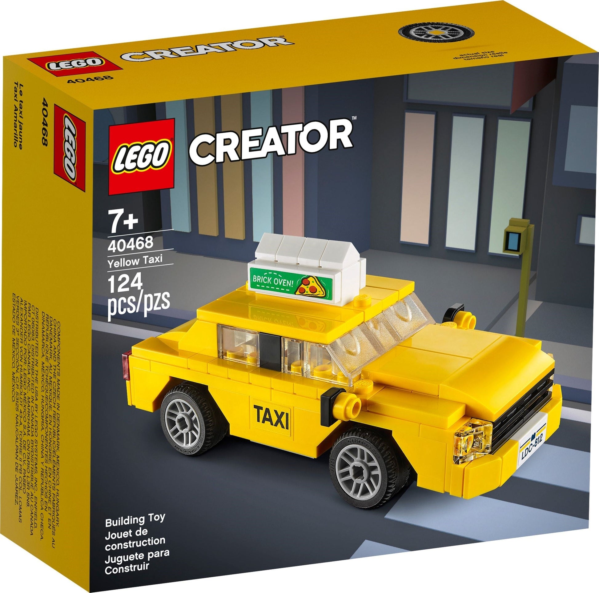 LEGO 40468 Yellow Taxi- Auzzi Store