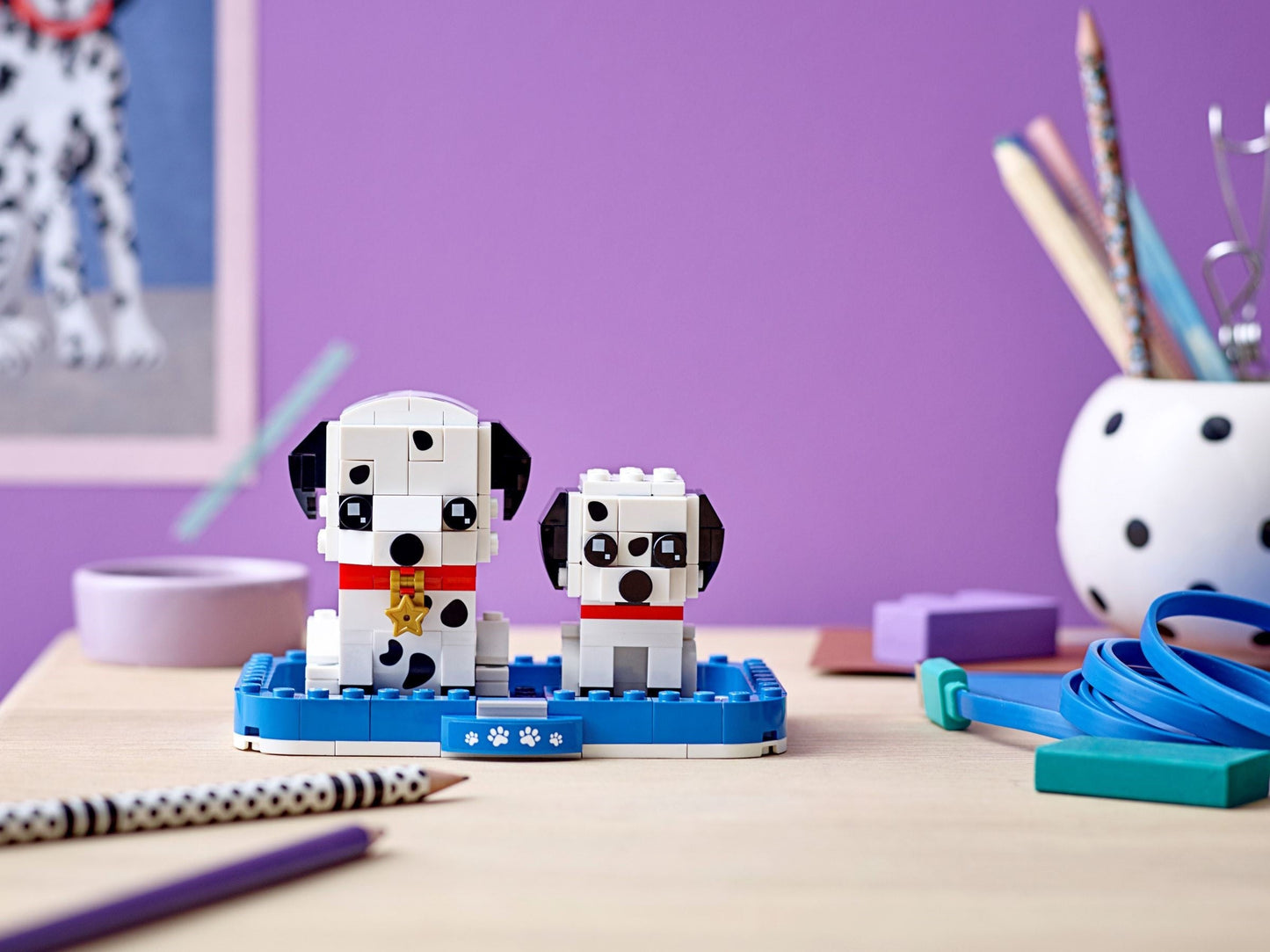 LEGO 40479 Dalmatian Dog & Puppy BrickHeadz Set