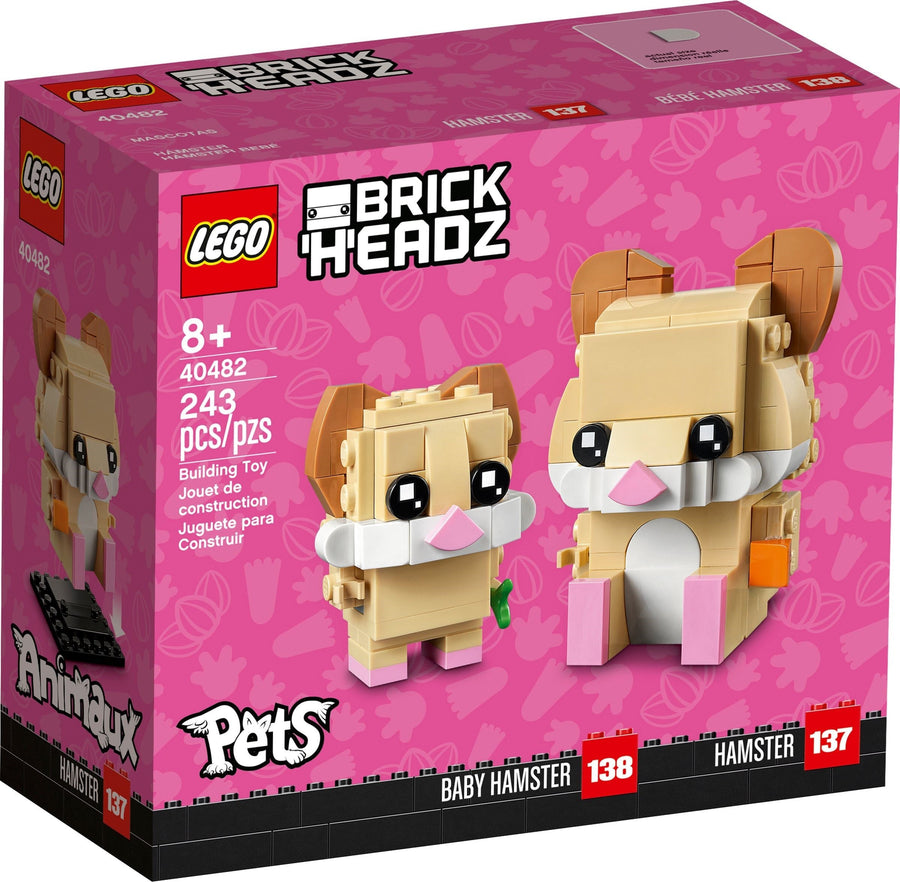 LEGO 40482 BrickHeadz™ Hamster & Baby Pet Set - SuperSaverAU - view 1
