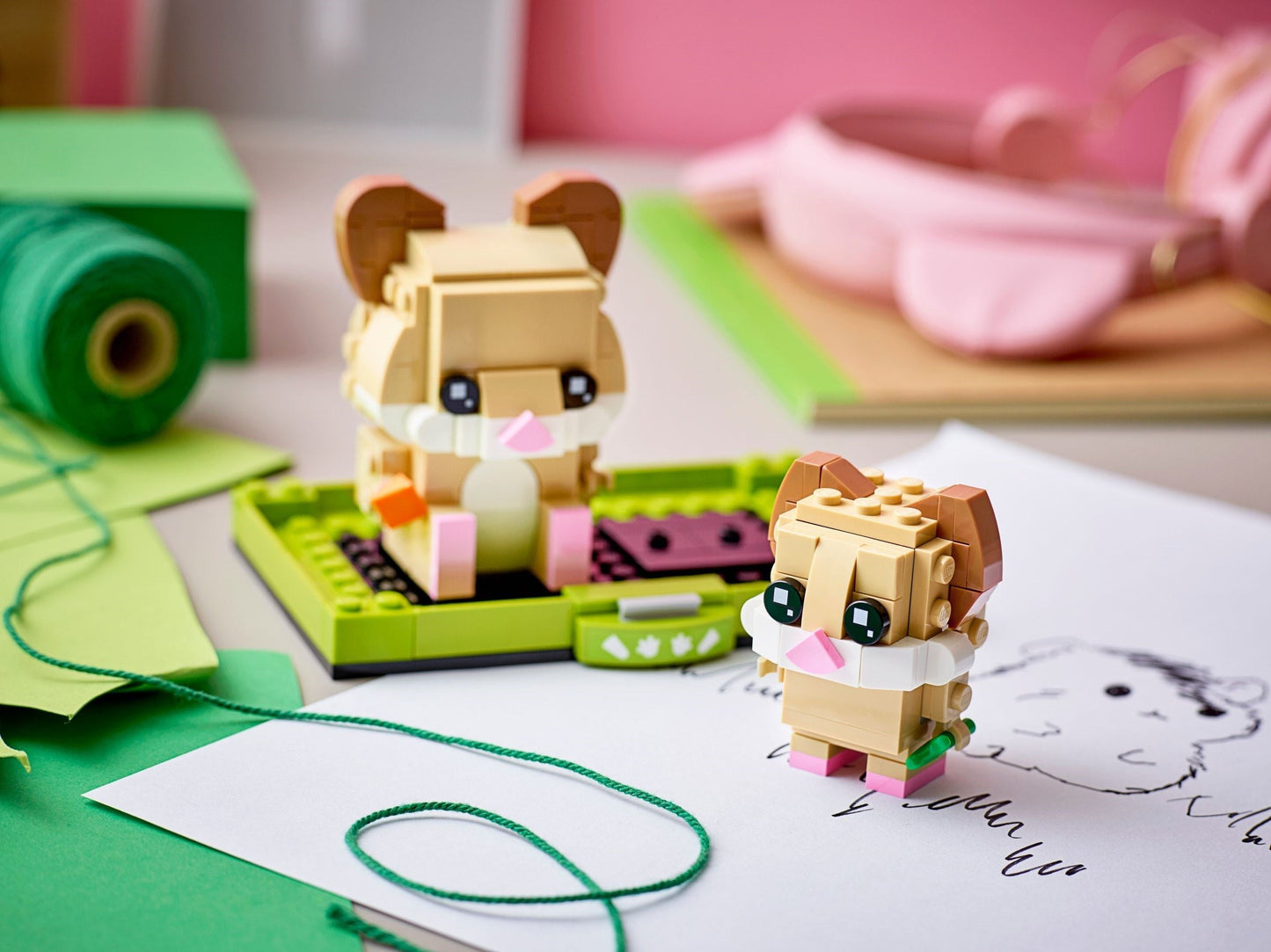 LEGO 40482 BrickHeadz™ Hamster & Baby Pet Set