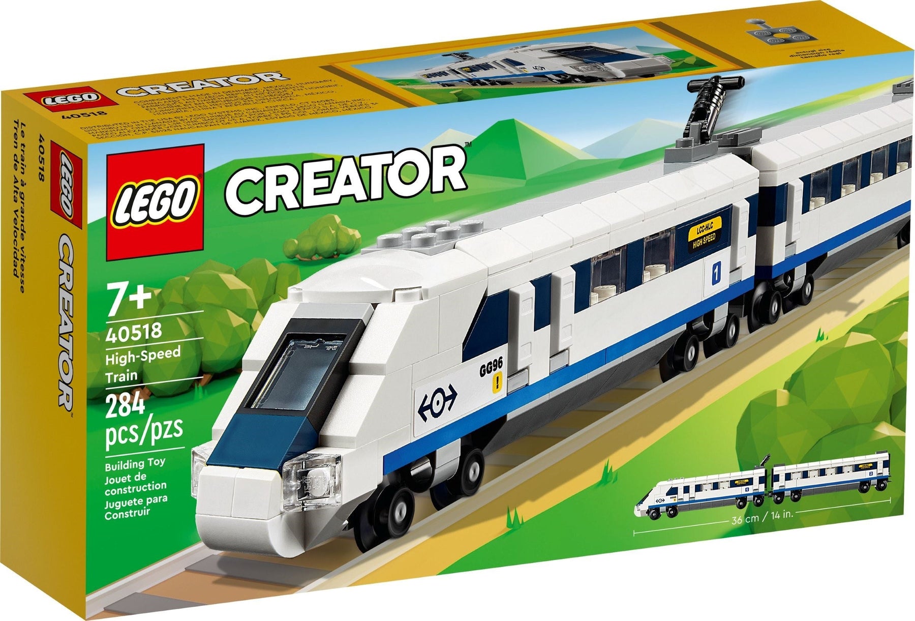 LEGO 40518 High-Speed Passenger Train Toy for Kids 7+ - SuperSaverAU - view 1