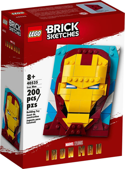LEGO 40535 Iron Man Brick Sketches Portrait