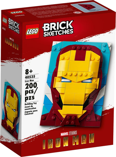 LEGO 40535 Iron Man Brick Sketches Portrait - SuperSaverAU - view 1